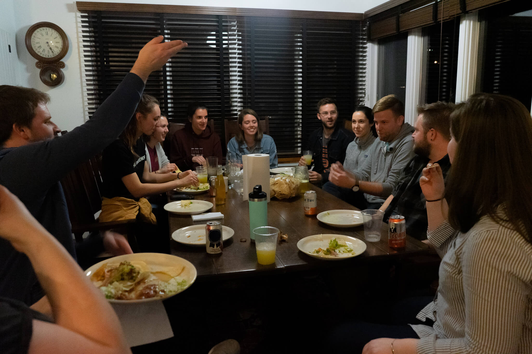 From left: Kevin Lawler, Dustin Mix, Helen Cramer, Kristen Titus, Maria Gibbs, Kathryn Keur, John Garry, Rachel Brandenberger, Brian Donoghue, Jon Keur, Anna Kennedy