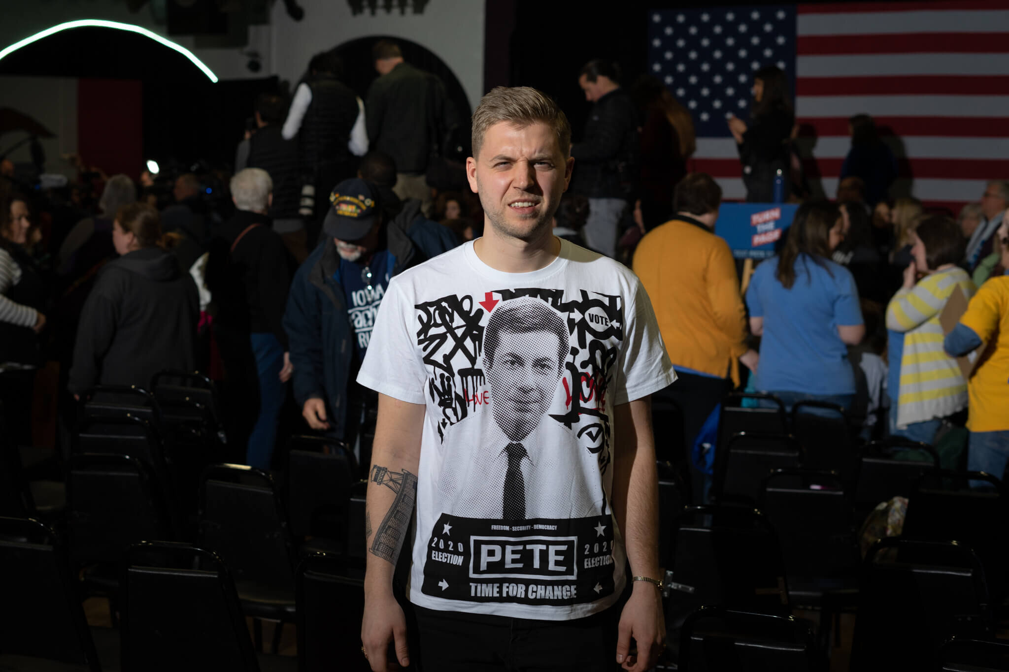 Jacob after Mayor Pete’s town hall.