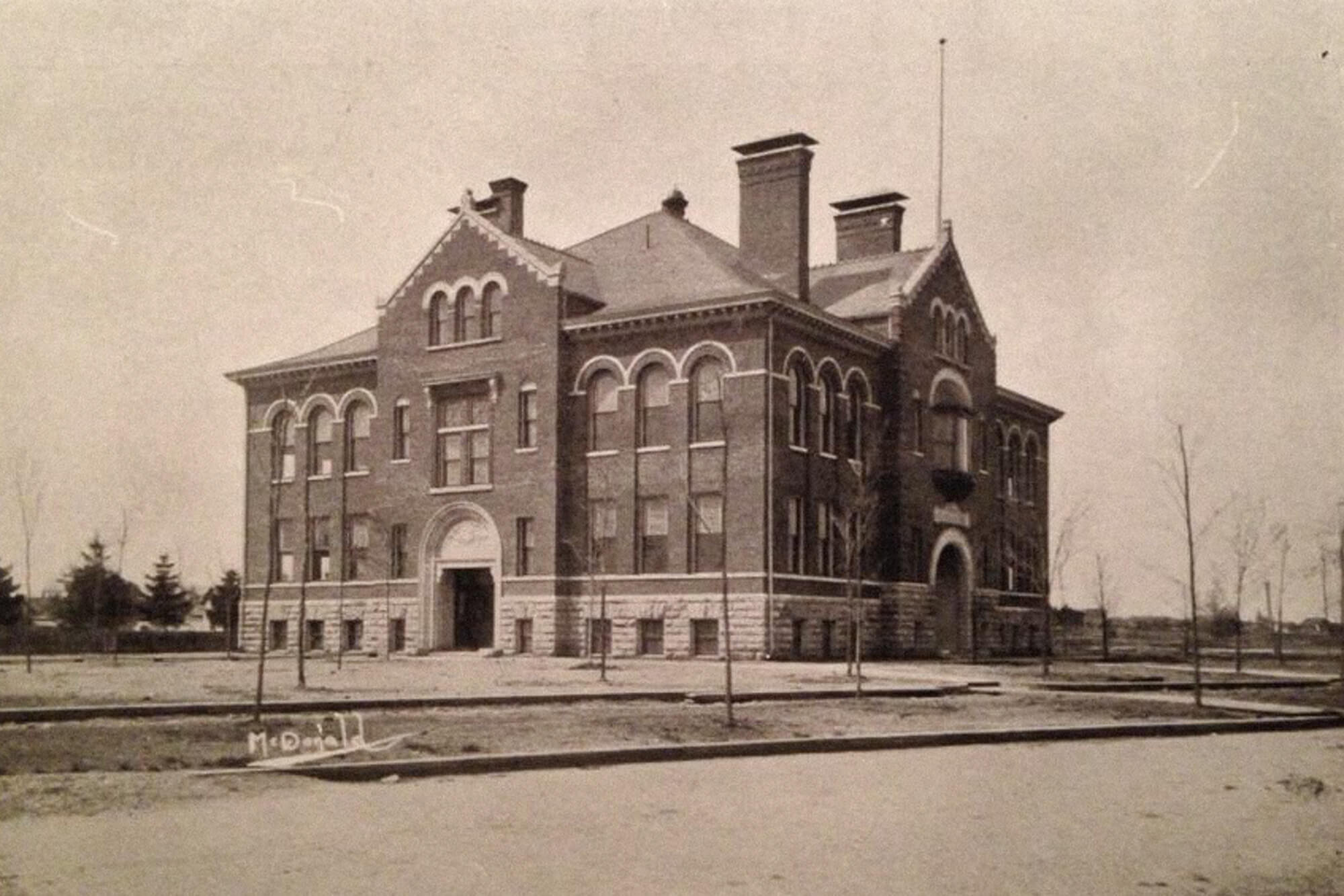 The former Colfax School on Lincoln Way West in South Bend, built 1898. Today, the building is a cultural center hosting activities from arts to social services.